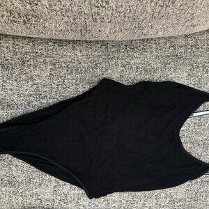 Heron Preston - One Piece Black Knit Bathing Suit